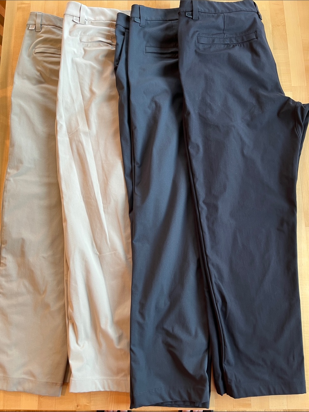 Lululemon ABC Classic trousers Warpstreme size 35x30 Lot of 4 different colors